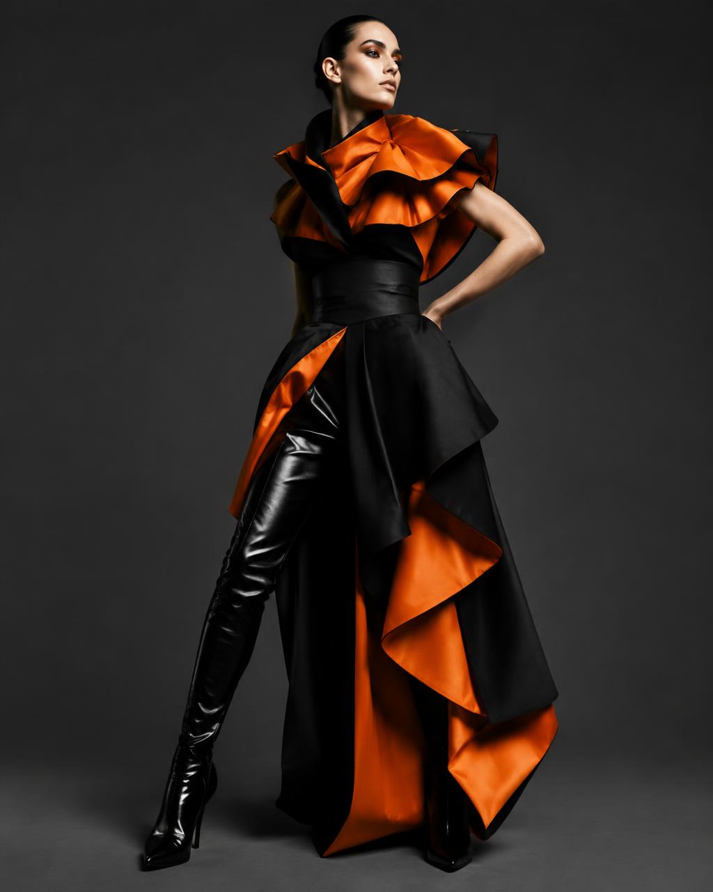 Fashion photography — Structure in Black